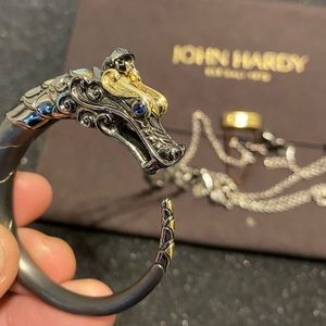 JOHN HARDY Sterling Silver 18K Yellow Gold Legends Naga Pendant Necklace